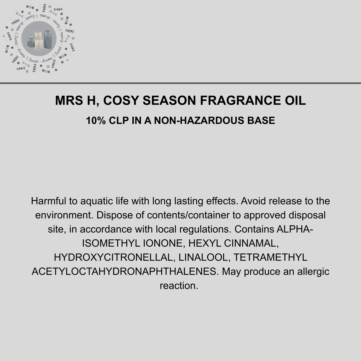 Mrs H, Cosy Season Carpet Freshener