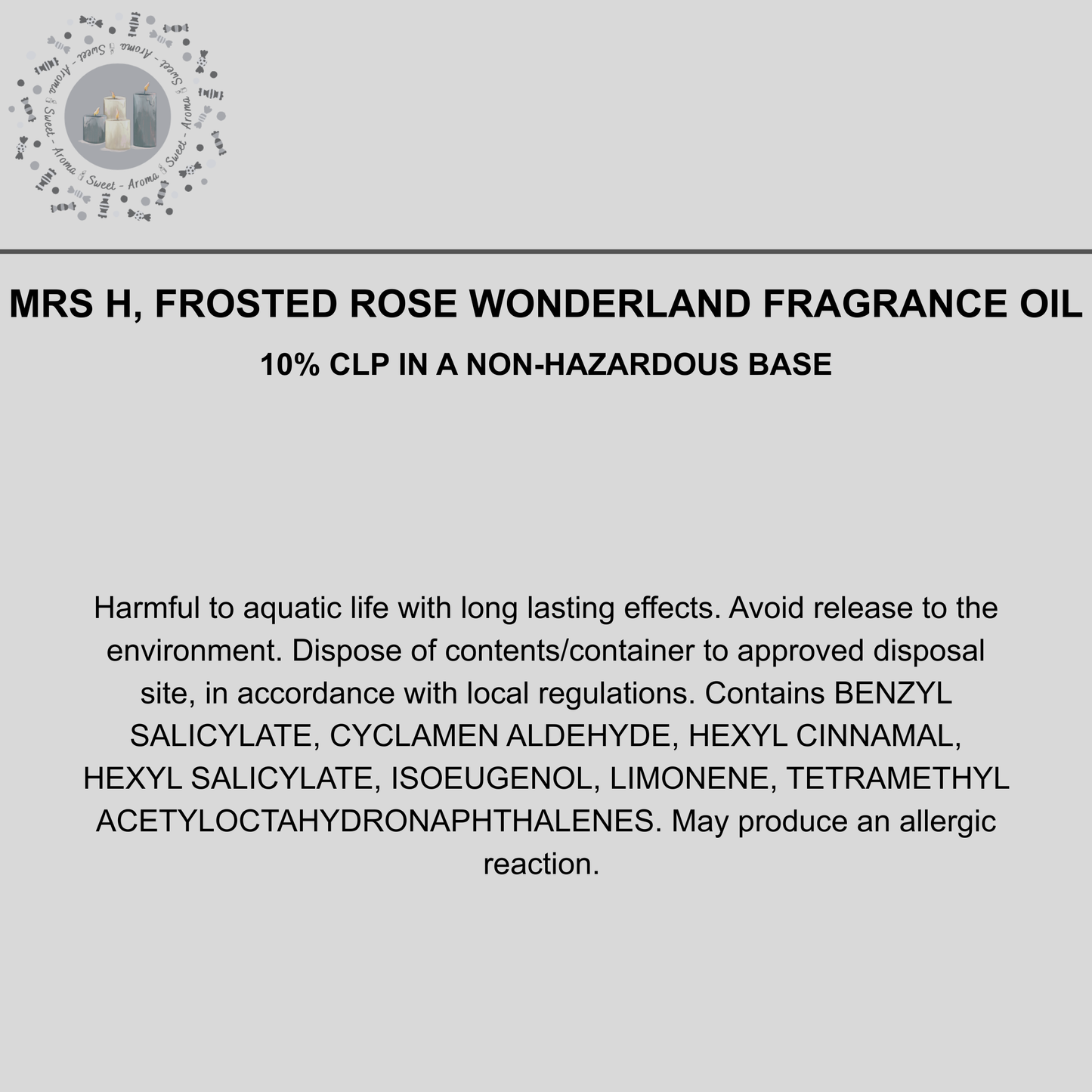 Mrs H, Frosted Rose Wonderland Carpet Freshener