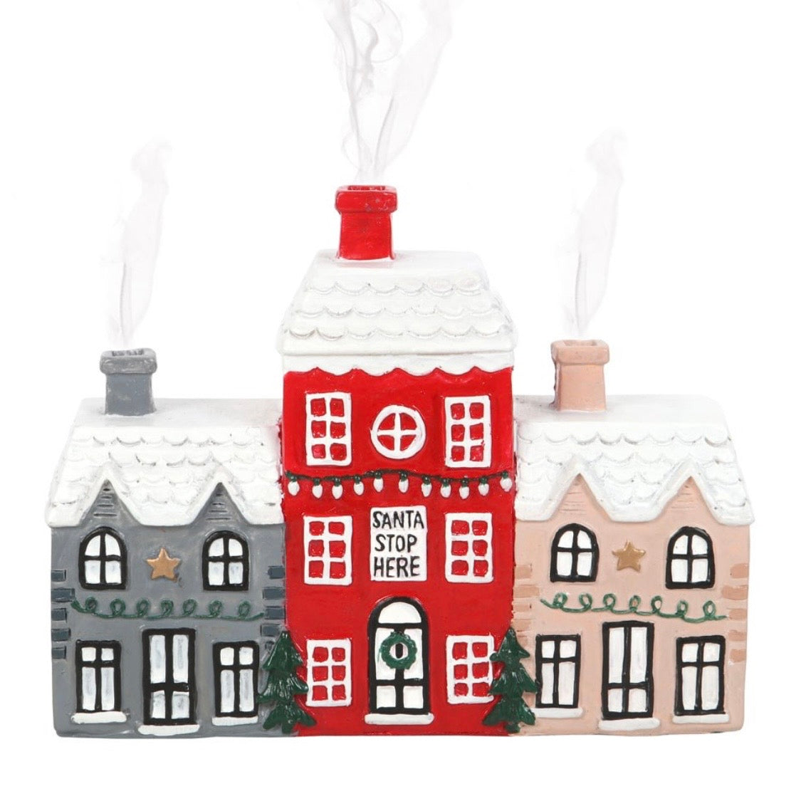 Christmas Village Incense Cone Holder