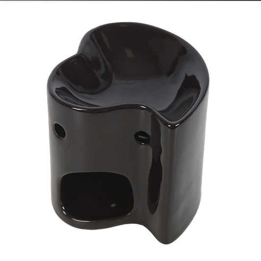 Black heart shape Tealight Wax burner