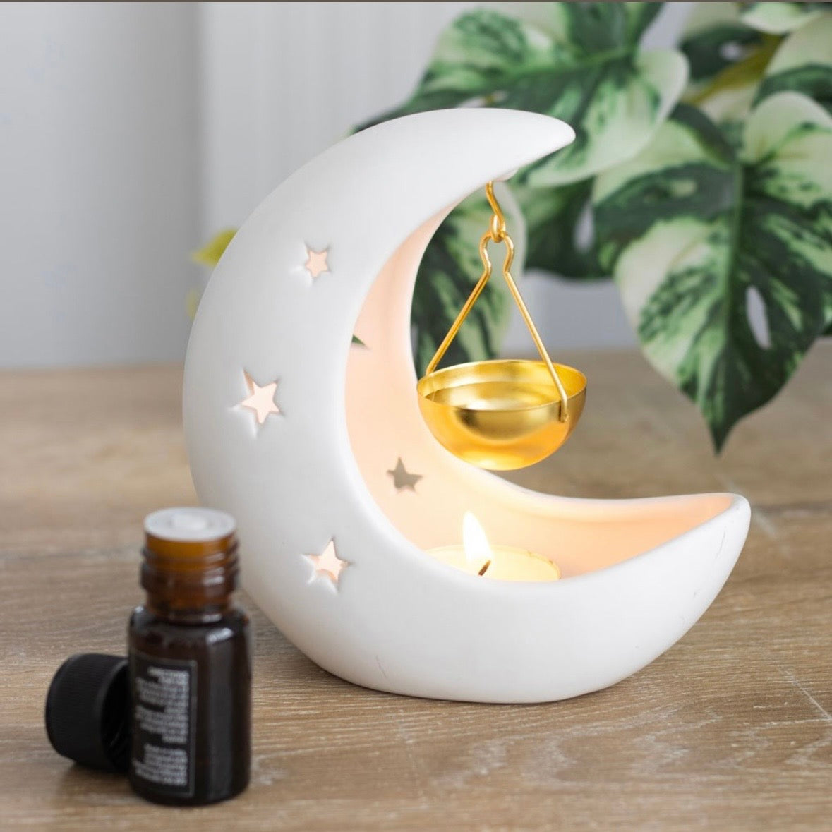 White moon Tealight Wax burner