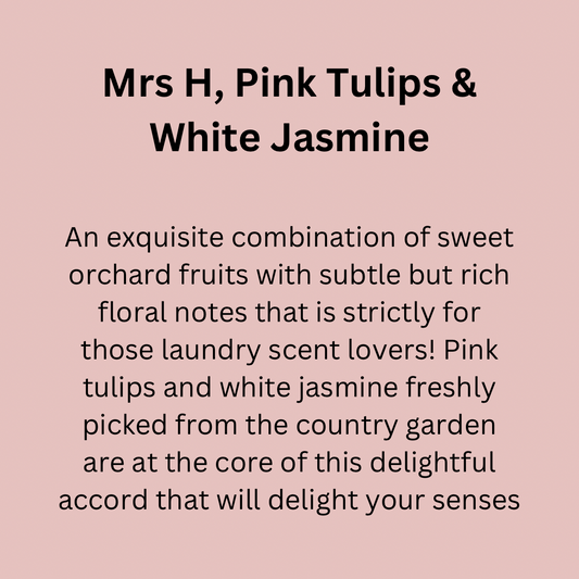 Mrs H, Pink Tulips & White Jasmine Room & Linen Spray