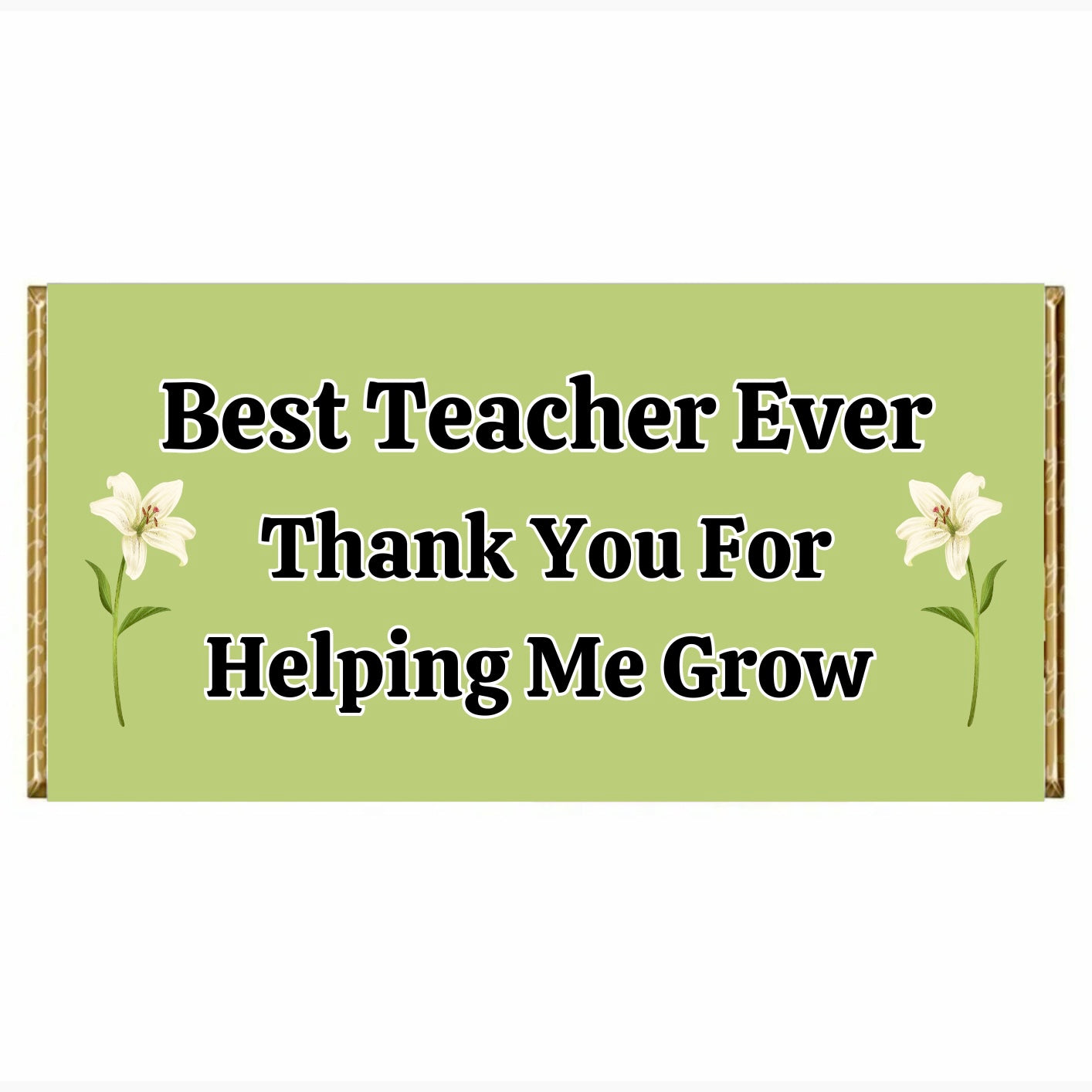 Teacher Appreciation Personalised chocolate bar