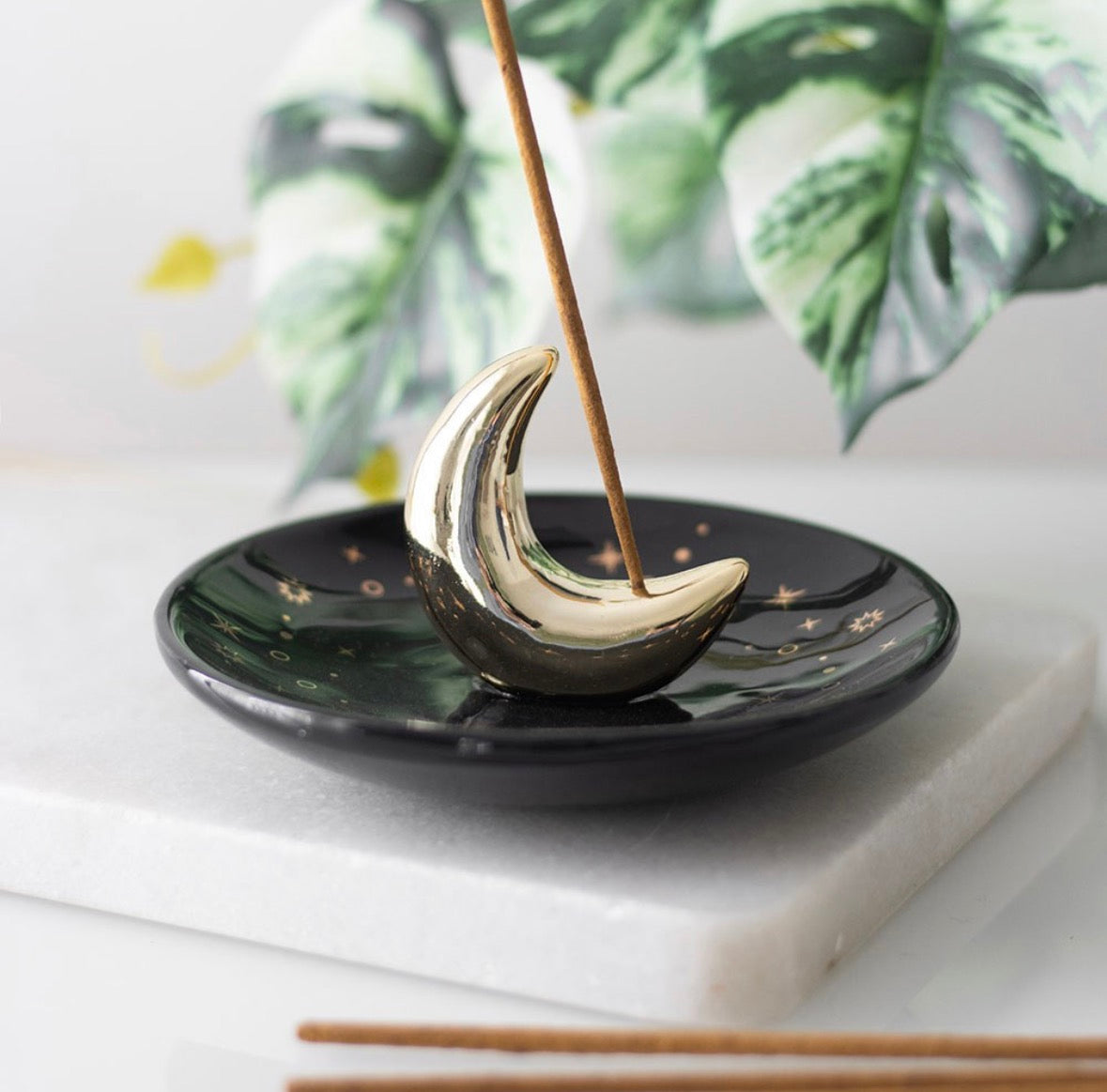 Crescent Moon Incense Stick Holder