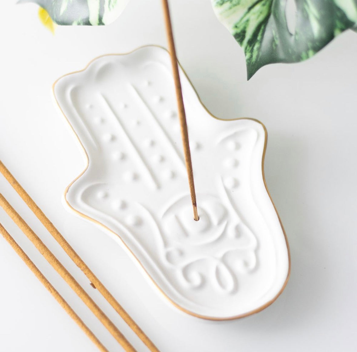 Hamsa Hand Incense Stick Holder