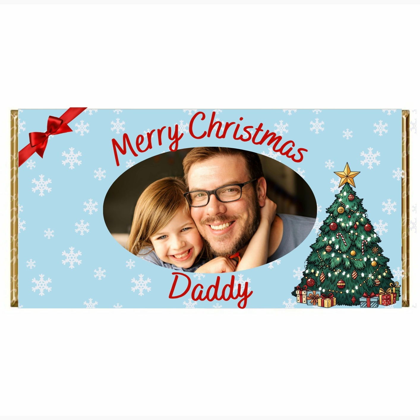 Christmas Personalised chocolate bar