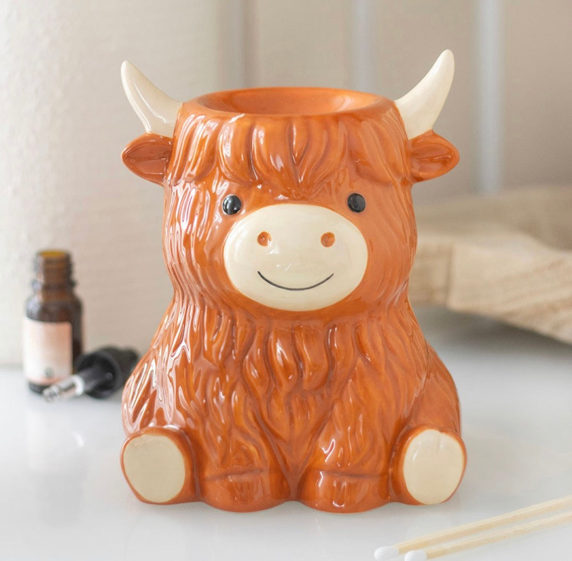 Highland Cow Tealight Wax burner