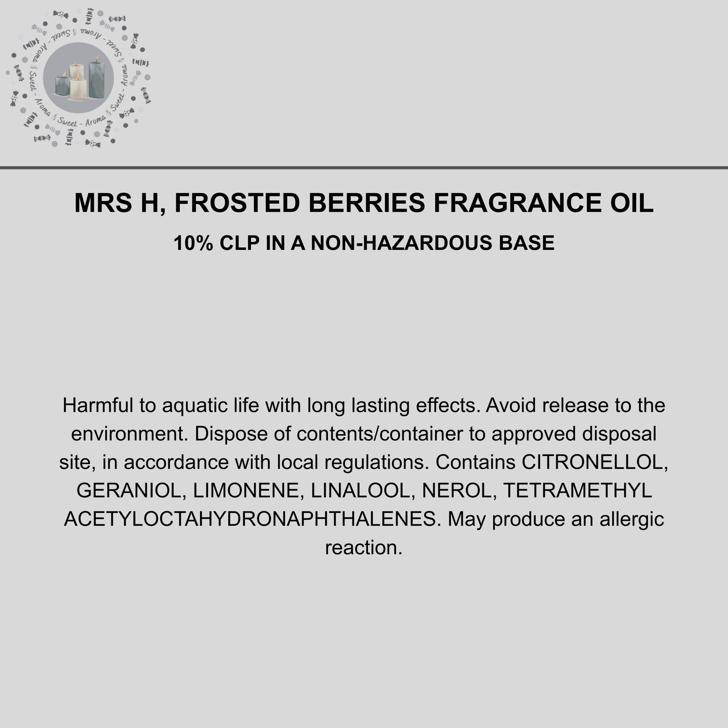 Mrs H, Frosted Berries Carpet Freshener