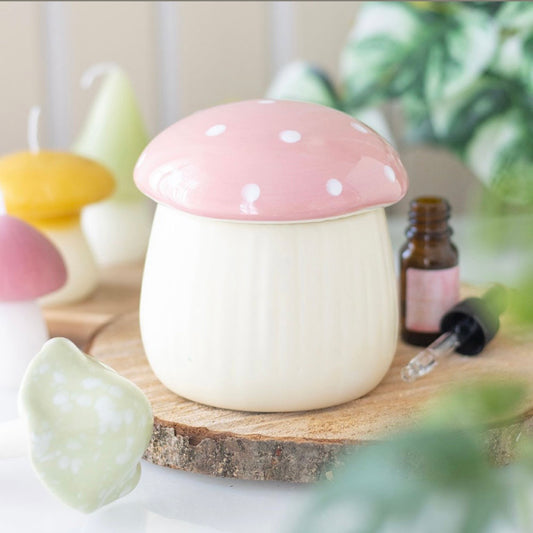 Pink mushroom Tealight Wax burner