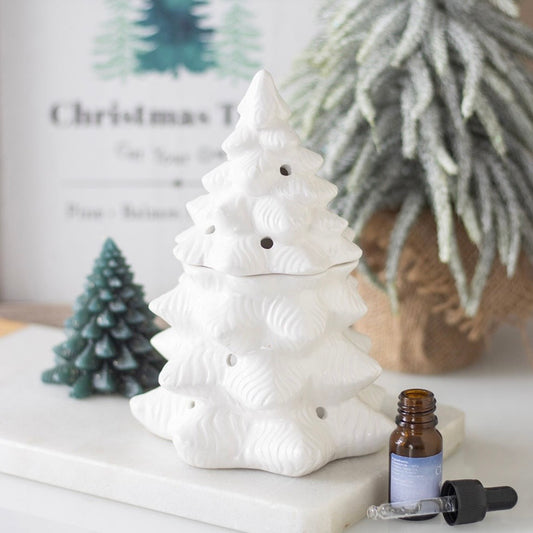 White Fir Tree Wax Burner