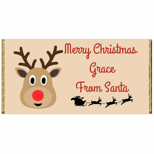 Christmas Personalised chocolate bar