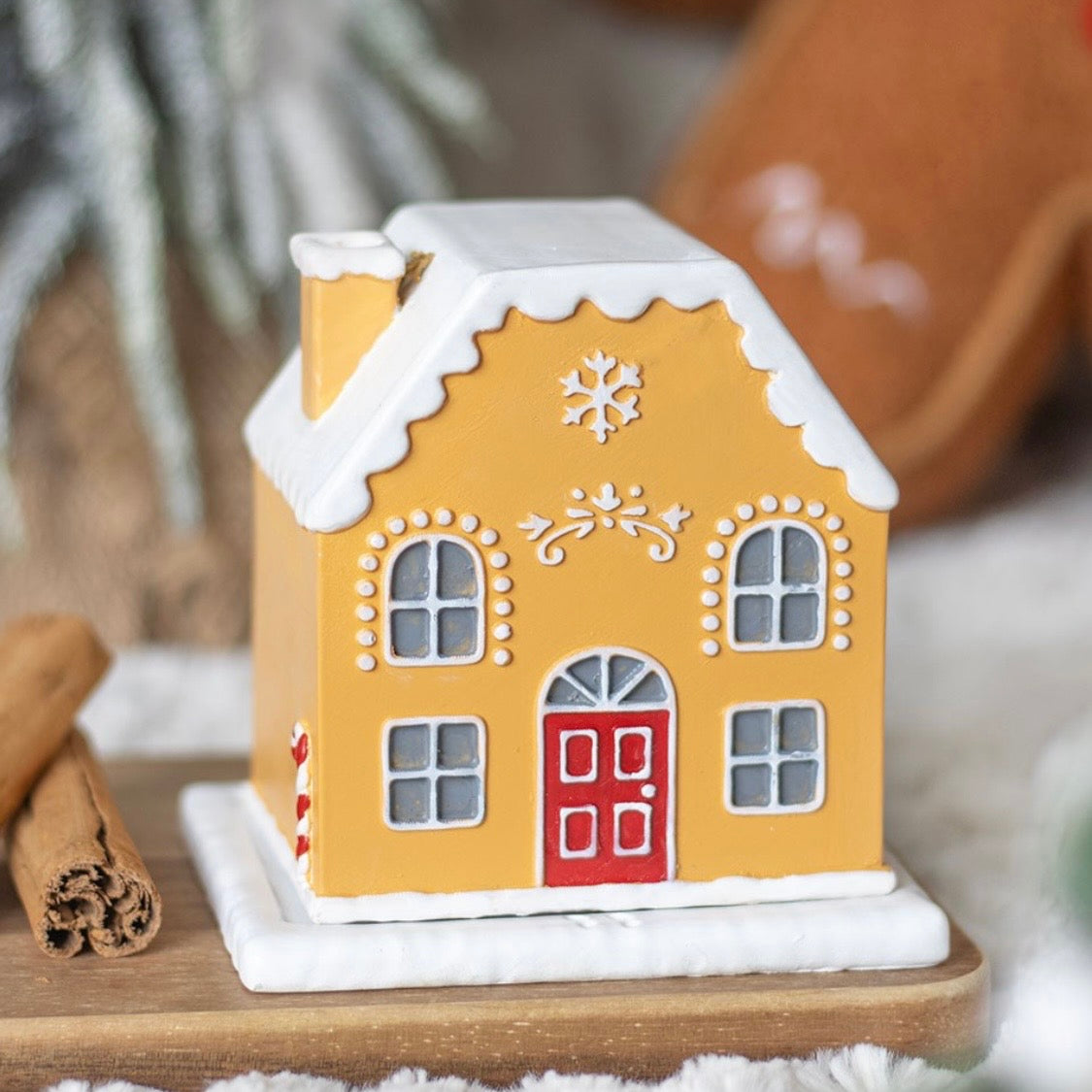 Candy Cane Gingerbread Incense Cone Holder