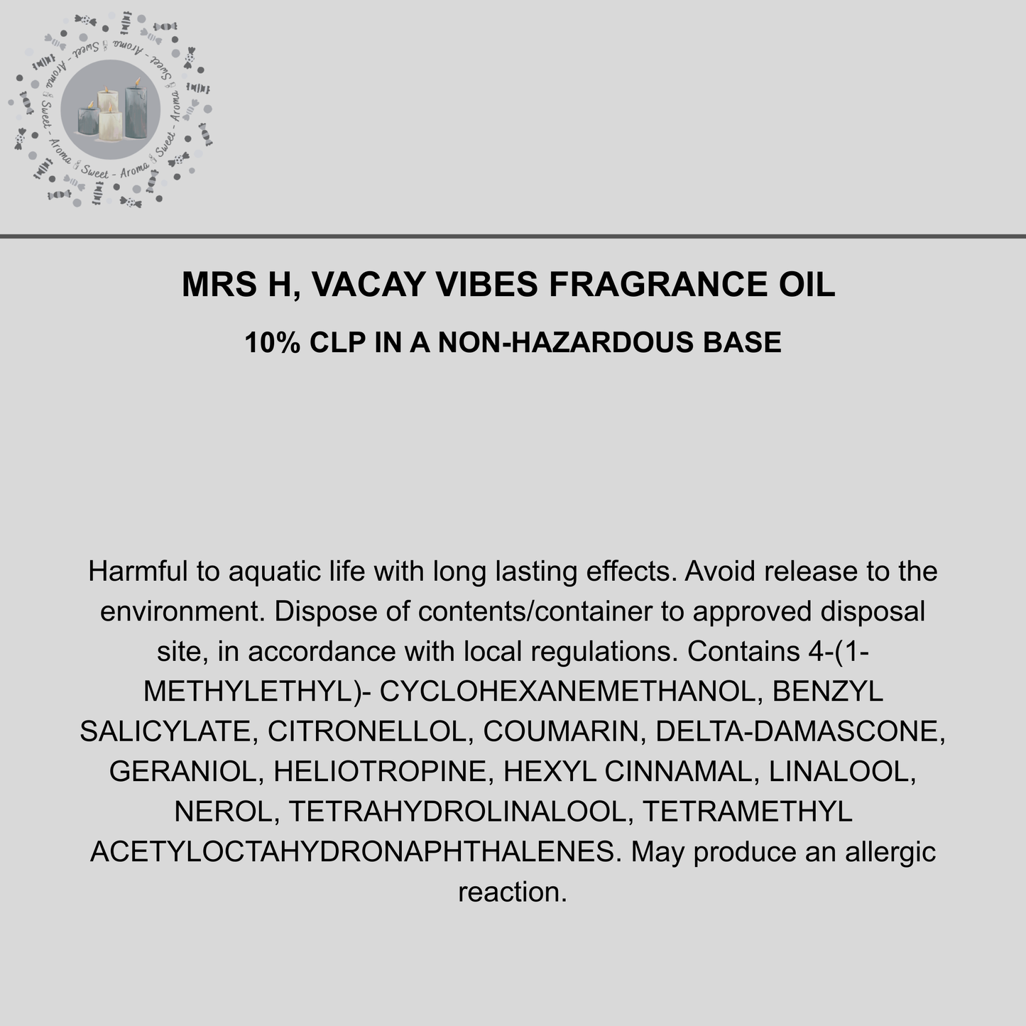 Mrs H, Vacay Vibes Carpet Freshener