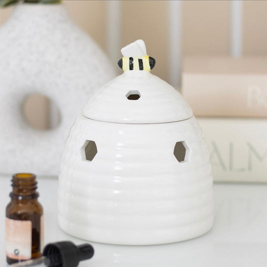 White beehive Tealight Wax burner