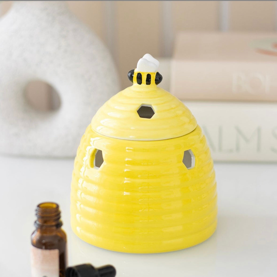 Yellow beehive Tealight Wax burner