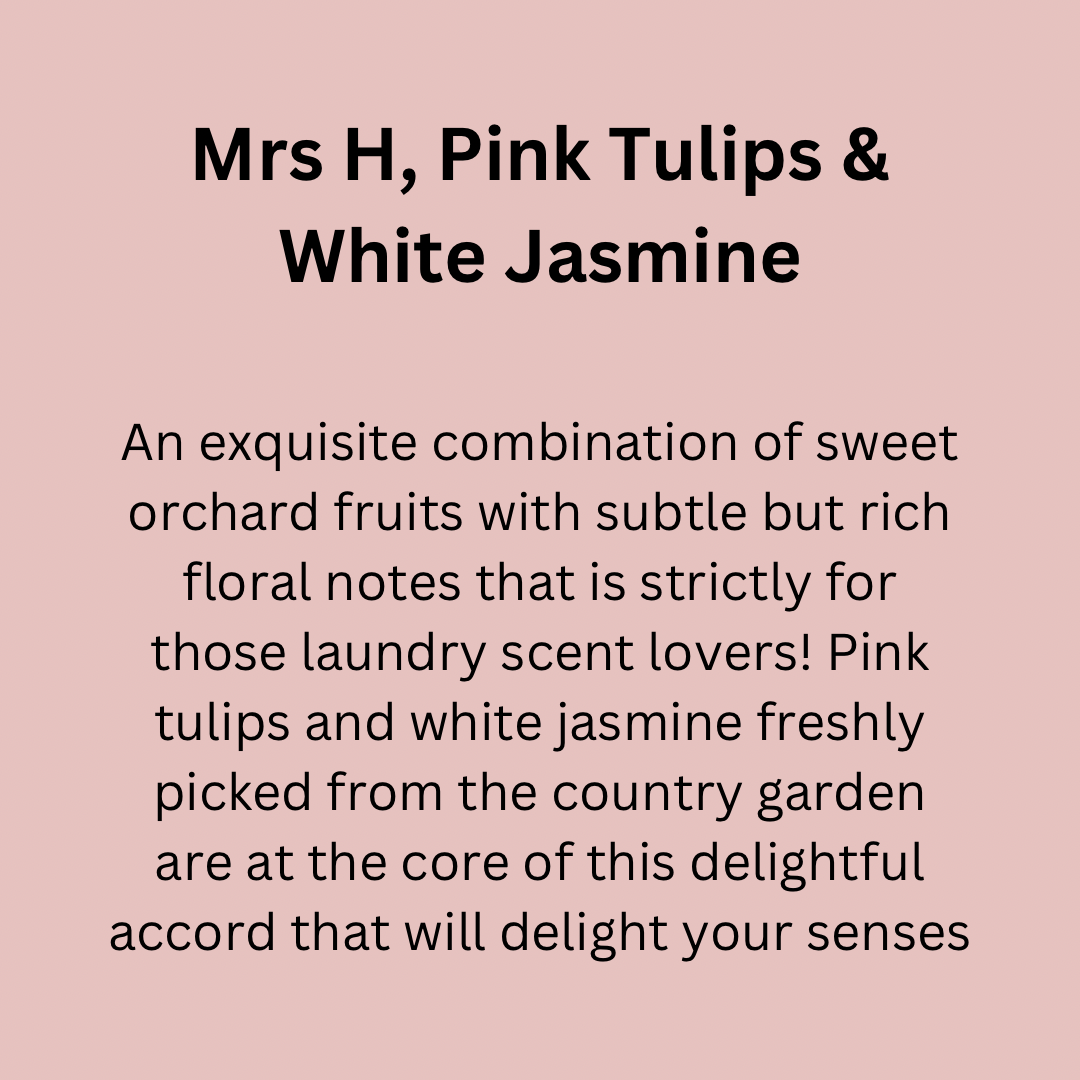 Mrs H, Pink Tulips & White Jasmine Carpet Freshener