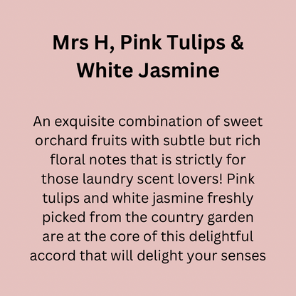 Mrs H, Pink Tulips & White Jasmine Carpet Freshener