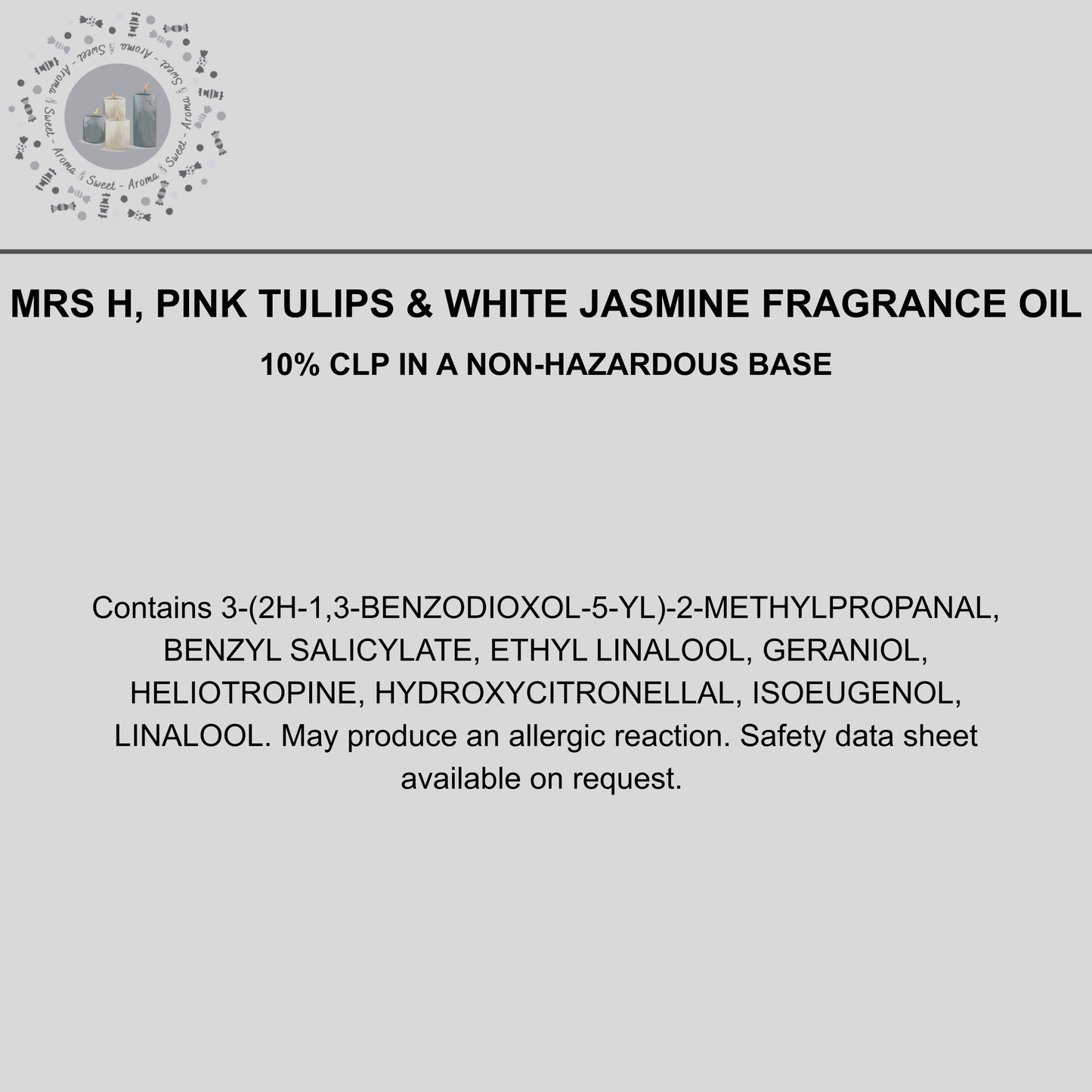 Mrs H, Pink Tulips & White Jasmine Carpet Freshener