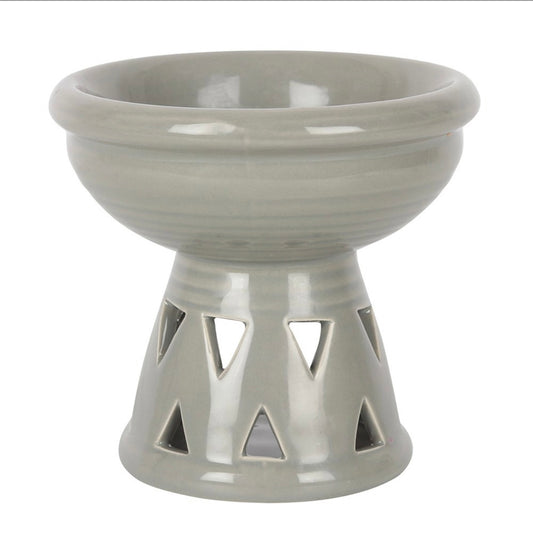 Grey deep bowl Tealight Wax burner