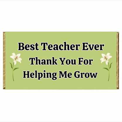Teacher Appreciation Personalised chocolate bar
