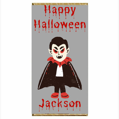 Halloween Personalised chocolate bar