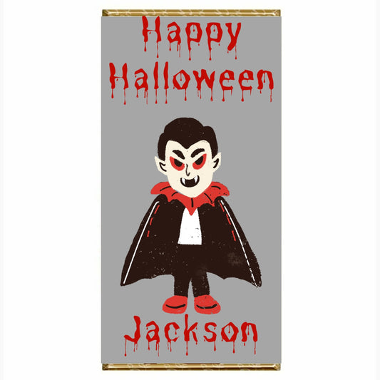 Halloween Personalised chocolate bar
