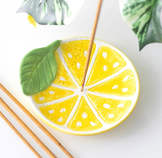 Lemon Incense Stick Holder