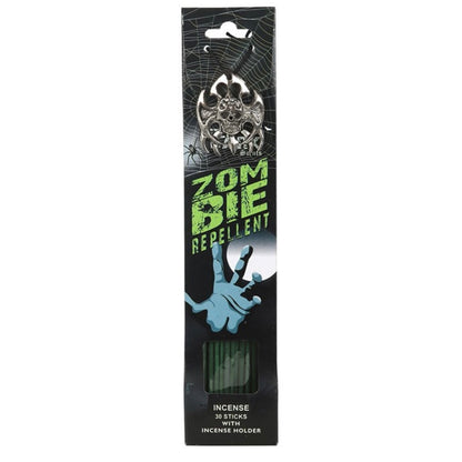 Zombie Repellent Incense Sticks and Holder