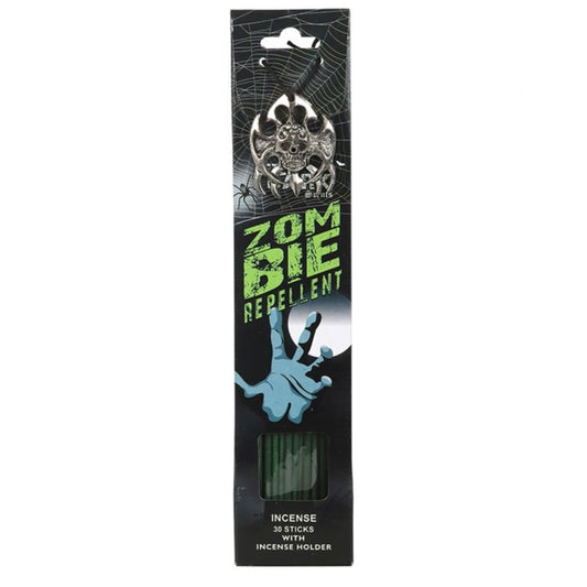 Zombie Repellent Incense Sticks and Holder