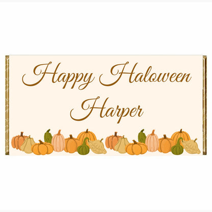 Halloween Personalised chocolate bar