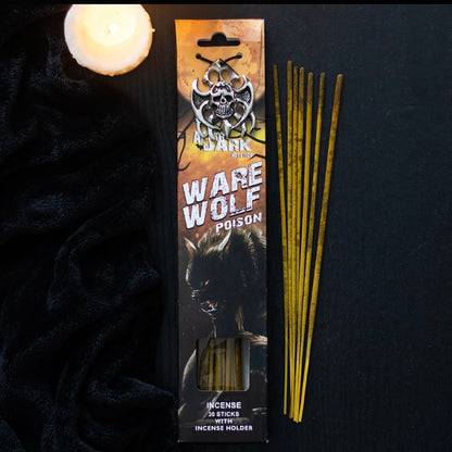Werewolf Poison Incense Sticks and Holder