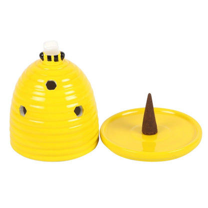 Yellow Beehive Incense Cone Holder