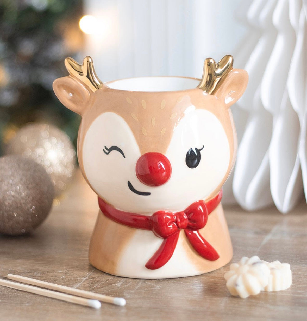Ruby Reindeer Wax Burner