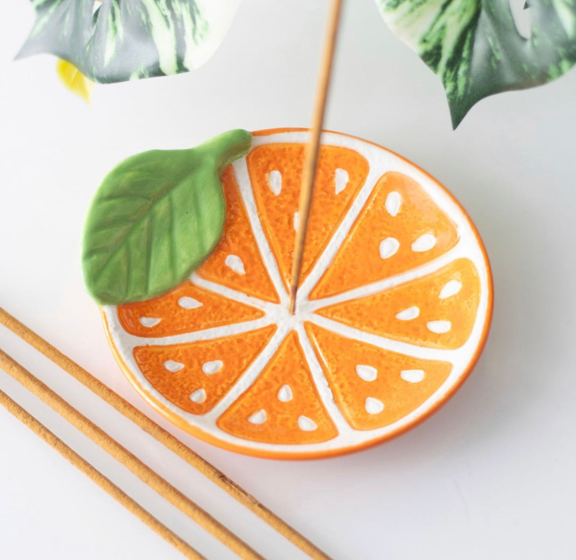 Orange Incense Stick Holder