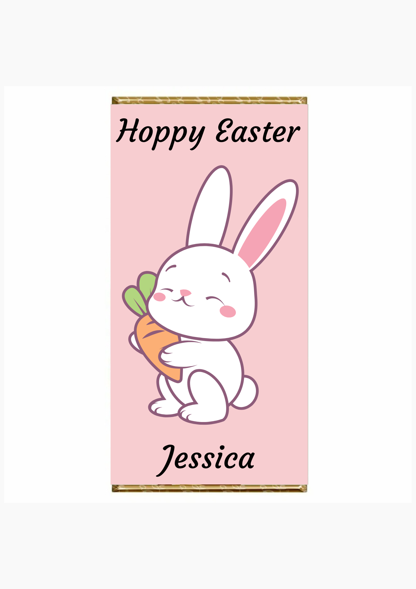 Easter Personalised chocolate bar