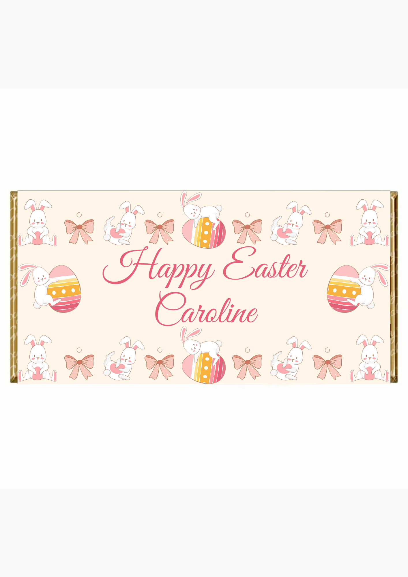 Easter Personalised chocolate bar