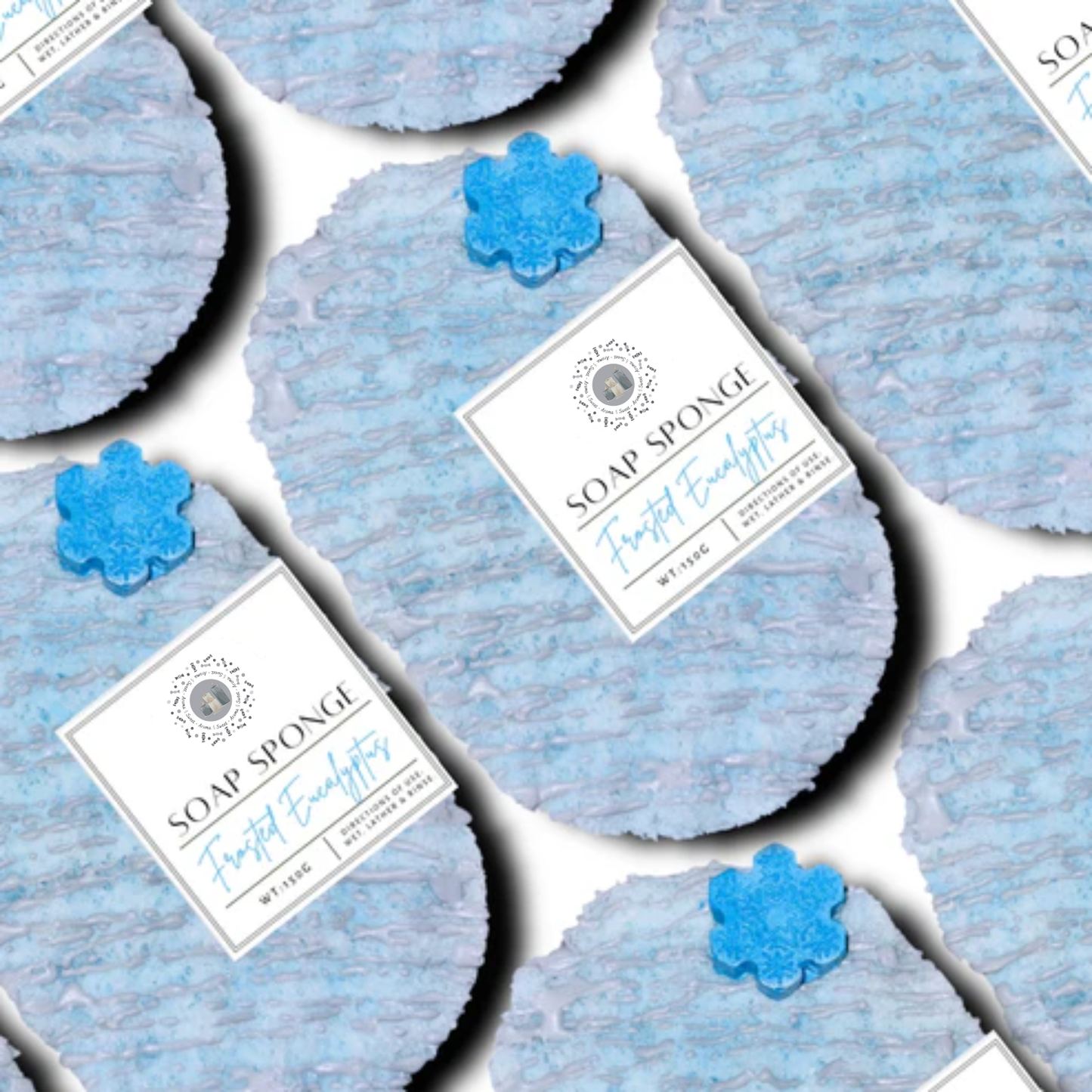 Frosted Eucalyptus Soap Sponge