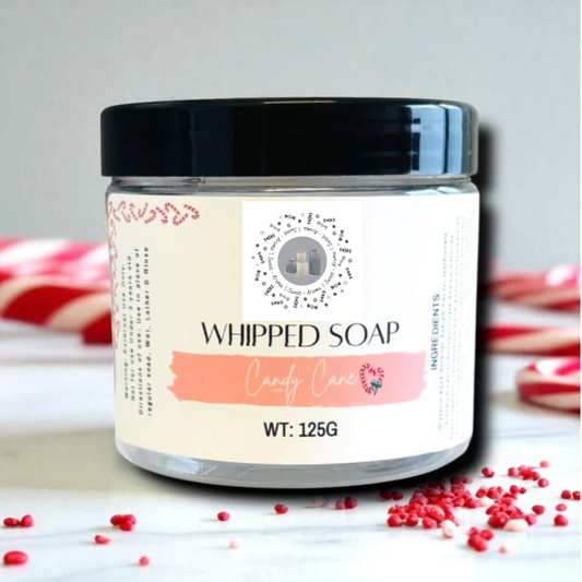 Candy Cane Whipped Soap