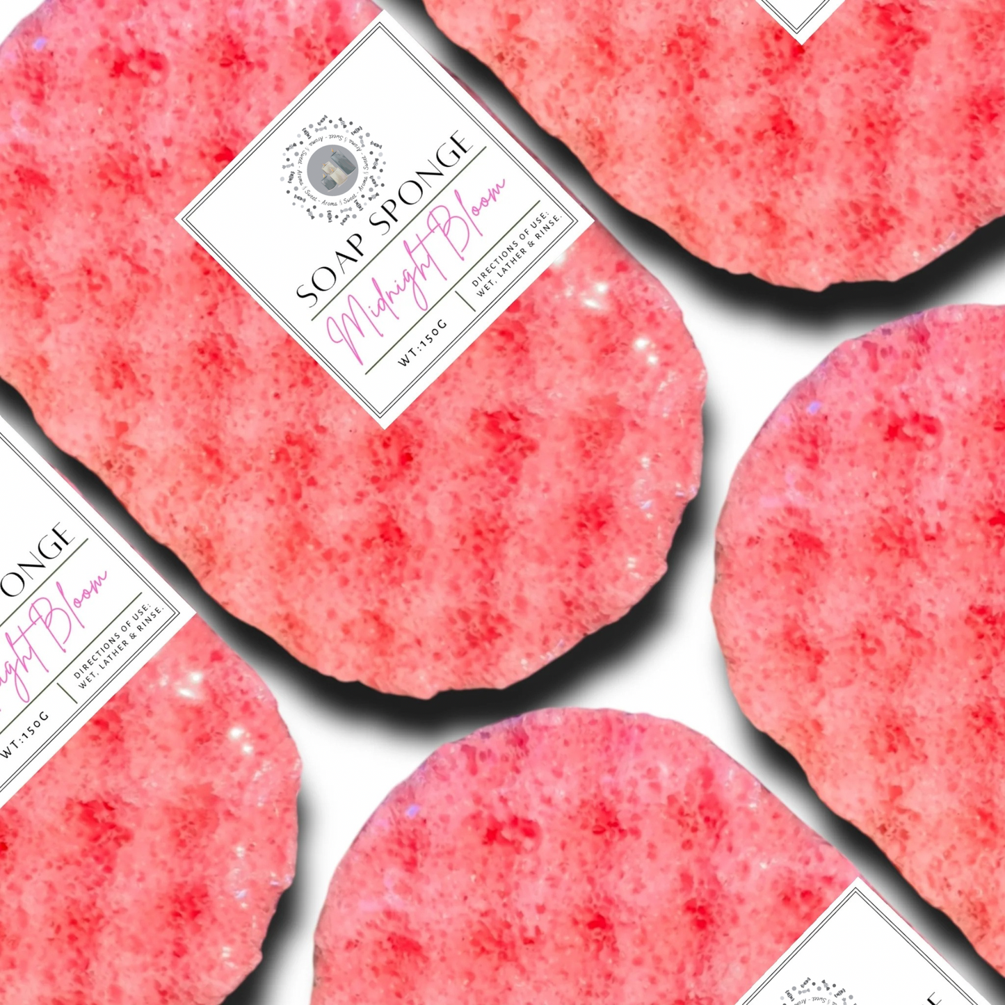 Midnight Bloom (black opium) Soap Sponge