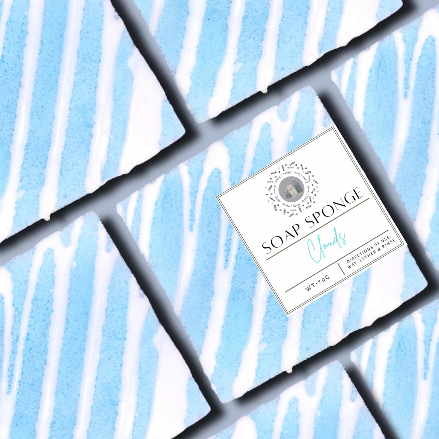 Clouds Small Soap Sponge