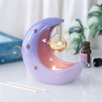 Pastel Purple Crescent Moon Wax Burner